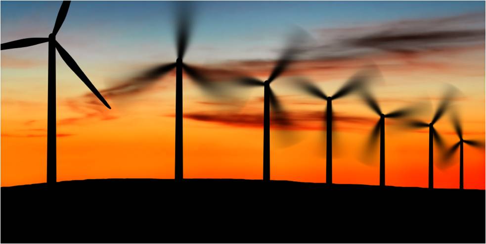 Windmills at Sunset